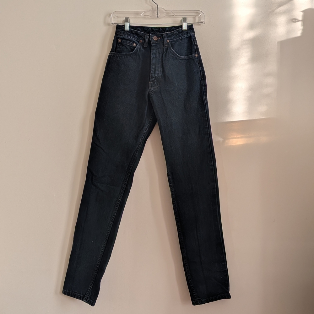 High-Waisted Black Jeans